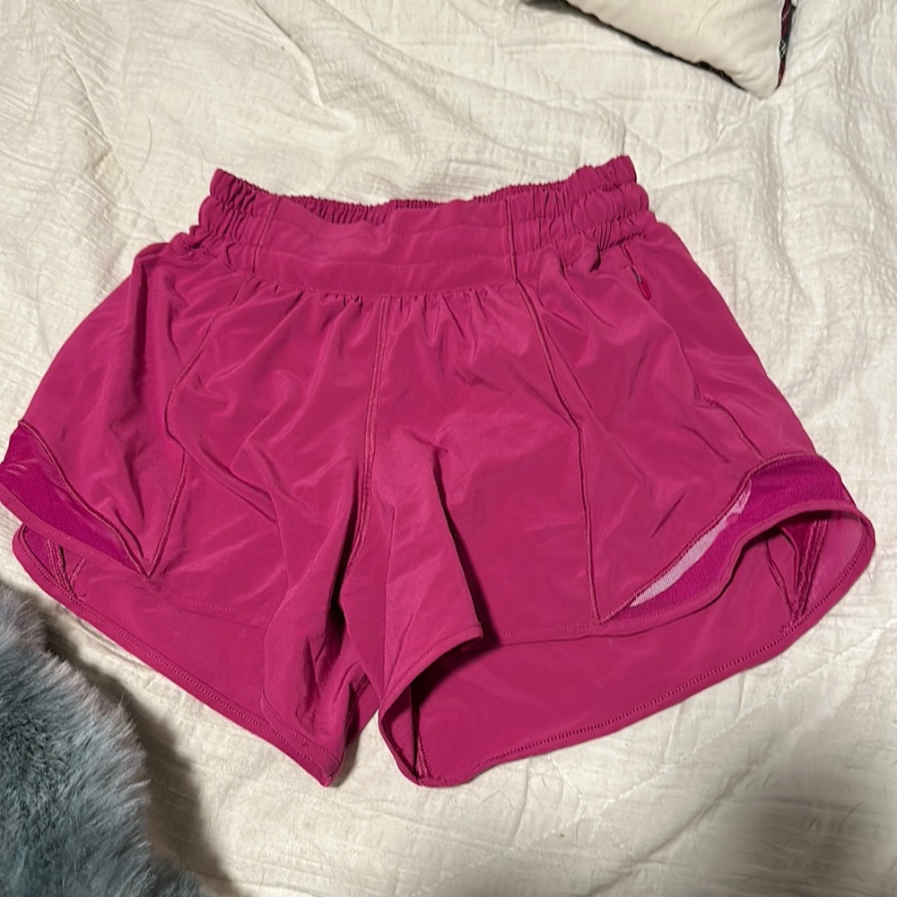 Hottie hot ripened raspberry lululemon shorts!!